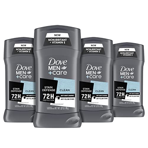 DOVE MEN + CARE Antiperspirant Deodorant 72-hour anti-stain Protection Invisible Deodorant For Men, 2.7 Ounce (Pack of 4)
