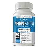 PhenAprin Diet Pills – Appetite Suppressant: Weight Loss and Energy Boost for Metabolism – Optimal Fat Burner Supplement Helps Maintain and Curb Appetite, Promotes Mood & Brain Function