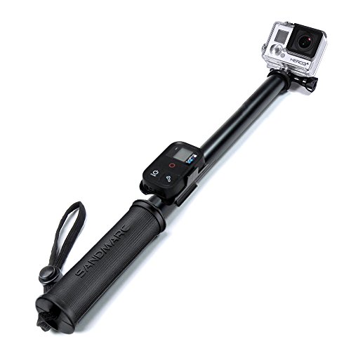 SANDMARC® Pole - Float Edition: 17” Waterproof Floating Pole (Selfie Stick) for GoPro Hero 5, Hero 4, Session, 3+, 3, 2, and HD Cameras - with Remote Clip (Mount)