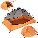 Clostnature Lightweight 2-Person Backpacking Tent - 3 Season Ultralight Waterproof Camping Tent, Large Size Easy Setup Tent for Family, Outdoor, Hiking and Mountaineering