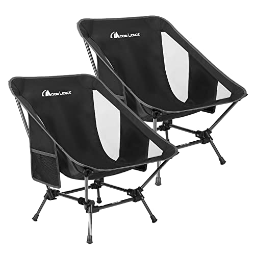 Camping Chairs, 2 Pack Portable Folding Chairs, Ultralight Camp Chair with Carry Bag, Camp Accessories, Outdoor Chairs Foldable Chair for Backpacking, Hiking, Beach, Travel & Picnic, Lawn Chairs
