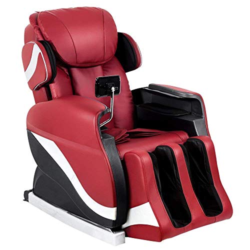 Merax Massage Chair Recliner Chair with Air Massage System Shiatsu Massage Chair (red)