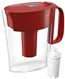 Brita Standard Metro Water Filter Pitcher, Small 5 Cup, Red, 1 Count