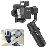 INKEE Falcon Plus Gimbal Stabilizer for GoPro 10/9/8/7/6/5 Insta360 OSMO Action Camera,Support GoPro Media Mod 9H Battery Life, Anti-Shake Wireless Control 3-Axis Handheld Shooting Tripod Selfie Stick