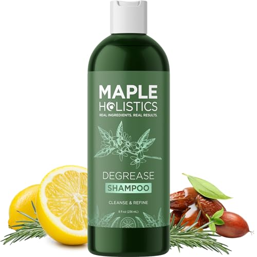 Degrease Shampoo for Oily Hair Care - Clarifying Shampoo for Oily Hair and Oily Scalp Care - Deep Cleansing Oily Hair Shampoo for Greasy Hair and Scalp Cleanser for Build Up with Essential Oils