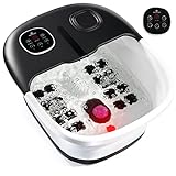 Foot Spa with Heat and Massage and Jets Includes A Remote Control A Pumice Stone Collapsible Foot Spa Massager with Heat and Massage Bubbles and Vibration