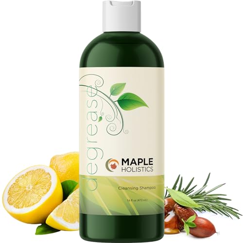 Oily Hair Shampoo for Greasy Hair - Clarifying Shampoo for Oily Hair and Dry Scalp Cleanser for Build Up - Deep Cleansing Shampoo for Oily Scalp Toner with Purifying Essential Oils for Hair Care