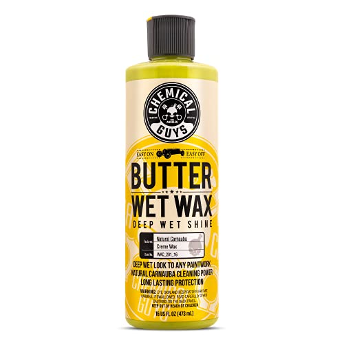 Chemical Guys WAC_201_16 Butter Wet Wax, Deep Wet Shine for Cars, Trucks, SUVs, RVs & More, 16 fl oz