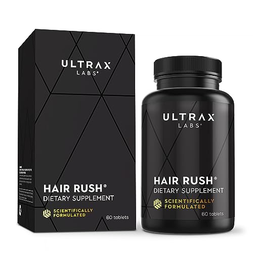 Hair Growth Supplements with Solubilized Keratin for Visibly Thicker and Stronger Hair, 23 Hair Vitamins, Science Backed Hair Growth Product - 1 Month Supply by Ultrax Labs