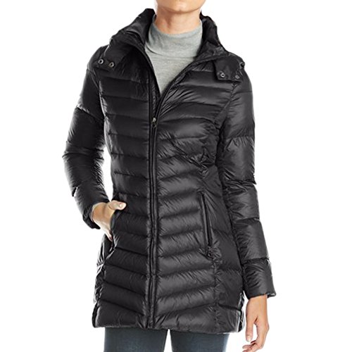 Tommy Hilfiger Women's Mid-Length Packable Down Coat with Hood