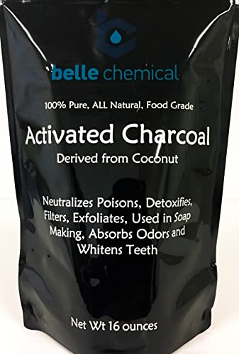 (1LB) Organic Coconut Activated Charcoal Powder - Food Grade, Kosher - Teeth Whitening, Facial Scrub, Soap Making (1 Ounce to 5 pounds (1 Pound)