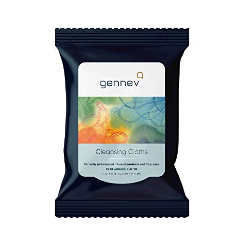 Gennev Feminine Wipes for Women - Ultra-Gentle and Moisturizing Cleansing Cloths for Sensitive Skin - All-Natural for Your Intimate Area, pH-Balanced, Free of Parabens and Fragrance (30 Count)