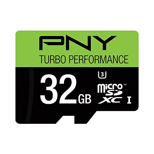 PNY U3 Turbo Performance 32GB High Speed MicroSDHC Class 10 UHS-I, up to 90MB/sec Flash Card (P-SDU32GU390G-GE)