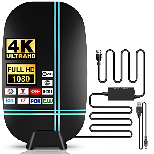 𝟮𝟬𝟮𝟯 𝗡𝗲𝘄 Amplified HD Digital 'Matrix' TV Antenna Long 620 Miles Range for Smart Television, Support 4K 1080p VHF UHF Fire TV Stick and All Older TV's Indoor HDTV Local Channels