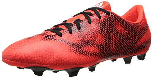 adidas Performance Men's F5 Firm-Ground Soccer Cleat, Solar Red/Running White/Black, 10 M US