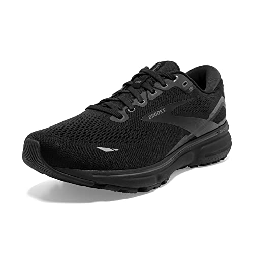 Brooks Men's Ghost 15 Neutral Running Shoe - Black/Black/Ebony - 10.5 Medium