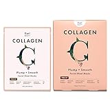 Rael Bamboo Face Sheet Mask - Collagen Facial Mask with Collagen Essence, Hydrating, Moisturizing (Collagen, 5 Sheets)