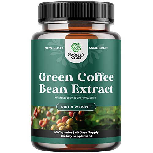 Green Coffee Bean Extract for Weight Loss - Natural Appetite Suppressant for Weight Loss for Women - Herbal Fat Burners for Women and Men for Weight Loss Support and Improved Daily Energy and Immunity