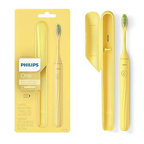 PHILIPS Sonicare One by Sonicare Battery Toothbrush, Mango Yellow, HY1100/02