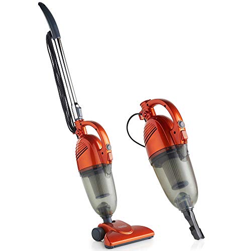 VonHaus 2 in 1 Stick & Handheld Vacuum Cleaner - 600W Corded Upright Vac with Lightweight Design, HEPA Filtration, Extendable Handle, Crevice Tool and Brush Accessories - Ideal for Hardwood Floors
