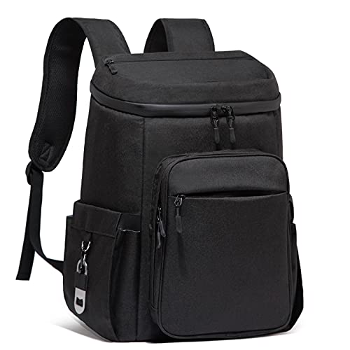 Vorspack Cooler Backpack Insulated Backpack 36 Cans Backpack Coolers Insulated Leak Proof for Work Beach Picnic Camping Hiking Fishing for Men - Black