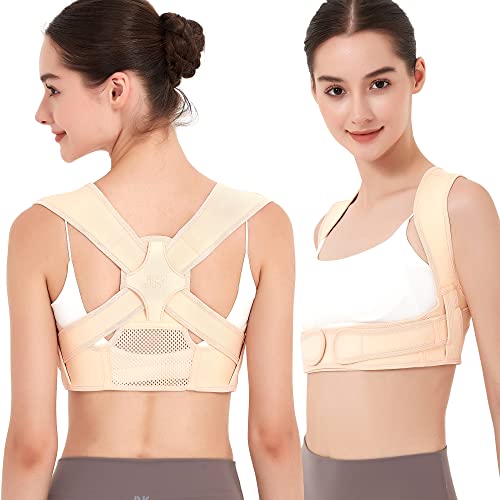 JMPOSE Posture Corrector for Women and Men, Breathable Back Brace for Posture Corrector, Adjustable Posture Corrector for Back, Shoulder and Spine Pain Relief (Small/Medium)