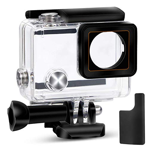 Yimobra Waterproof Housing Case for Gopro Hero 4 and Hero 3+ with Quick Release Mount and Thumbscrew Protective 147FT 45M Underwater Photography Dive Hero Transparent (Presented One More Clip)