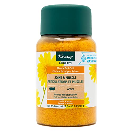 Kneipp Joint & Muscle Mineral Bath Salts With Arnica, Rejuvenate Joints, Muscles, 17.6 Ounces For Up To 10 Baths
