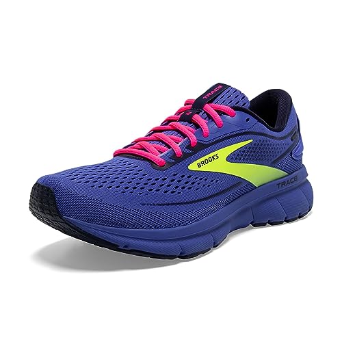 Brooks Women’s Trace 2 Neutral Running Shoe - Blue/Pink/Nightlife - 7.5 Medium