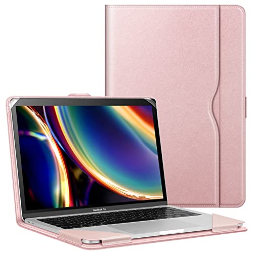 Fintie Sleeve Case Cover for MacBook Air 13.6 A2681 M2, MacBook Air 13 A2237 (M1) / A2179 / A1932, MacBook Pro 13 A2338 (M2 M1) / A2251 / A2289 / A2159 / A1989 / A1706 / A1708, Rose Gold