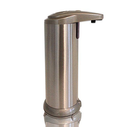 Spruce And Chic Automatic Touchless Soap Dispenser - Sensor Pump - Perfect for Bathroom and Kitchen - Stainless Steel - Smudge Resistant (Brushed Nickel)