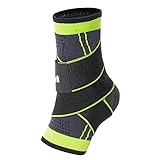 Ankle Braces, Adjustable Compression Ankle Support Men & Women, Strong Ankle Brace Sports Protection, Stabilize Ligaments-Eases Swelling and Sprained Ankle (Large, Green, 1)