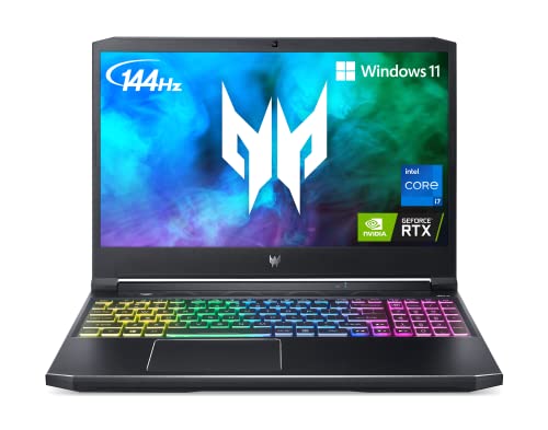 Acer Predator Helios 300 PH315-54-760S Gaming Laptop | Intel i7-11800H | NVIDIA GeForce RTX 3060 Laptop GPU | 15.6' FHD 144Hz 3ms IPS Display | 16GB DDR4 | 512GB SSD | Killer WiFi 6 | RGB Keyboard