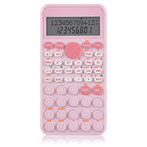 EooCoo 2-Line Standard Scientific Calculator, Portable and Cute School Office Supplies, Suitable for Primary School to College Student Use
