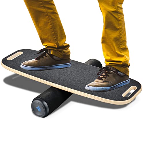 BONA Balance Board Trainer for Fun, Challenging Stealth Core Trainer, Wooden Balance Boards for Adults and Kids