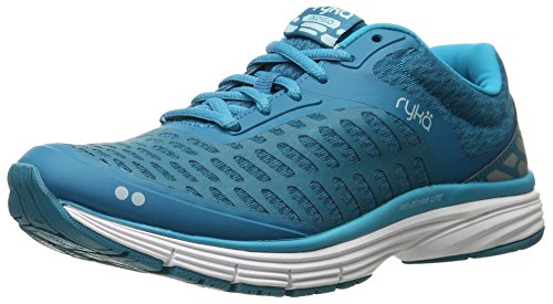 Ryka Women's Indigo Running Shoe, Blue/Silver, 8.5 M US