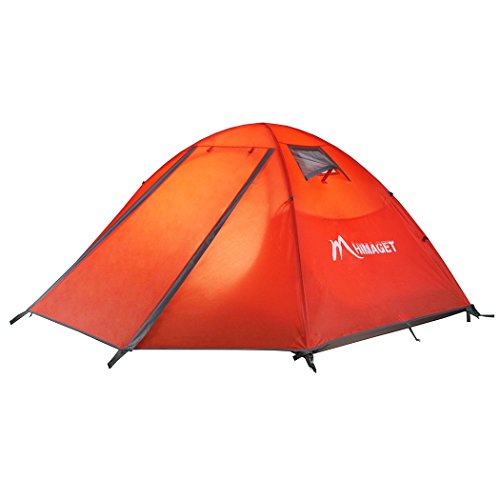 Himaget 2 Person Camping Tent, Orange