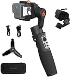 hohem iSteady Pro 4 3-Axis Gimbal Stabilizer for Gopro 10/9 8/7/6/5/4, for Osmo Action and Other Action Cameras - Support Bluetooth & Cable Control ,IPX4 Splash Proof with Tripod