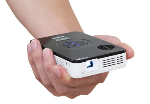 AAXA P2 Jr Pico Projector with 90 Minute Battery Life, Pocket Size, 15,000 Hour LED Life, Mini-HDMI, Mini-VGA, Media Player, DLP Projector