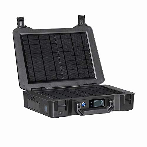 Renogy 246.24Wh/150W Portable Generator All-in-one 20W Built-in Solar Panel for Outdoors Camping Travel Emergency Off-Grid Applications, Phoenix Kit, Black