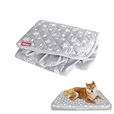 Dog Bed Covers Replacement Washable Easy to Clean Cover Only, Waterproof Dog Bed Cover Dog Pillow Cover Quilted, Pet Bed Cover Lovely Grey Star Print, Puppy Bed Cover 27x36 Inches, for Dog/ Cat