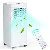 DOKO Portable Air Conditioner, 8,000 BTU for Rooms up to 200 Sq.Ft, 3 in 1 Air Conditioner with Cooling, Fan, Dehumidifier, Apartment Air Conditioner with Remote Control, Window Mount Kits