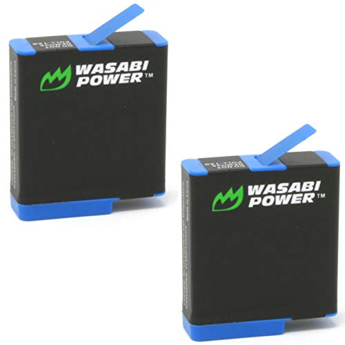 Wasabi Power Battery (2-Pack) for GoPro HERO8 Black (All Features Available), HERO7 Black, HERO6 Black, HERO5 Black, Hero 2018, Fully Compatible with Original