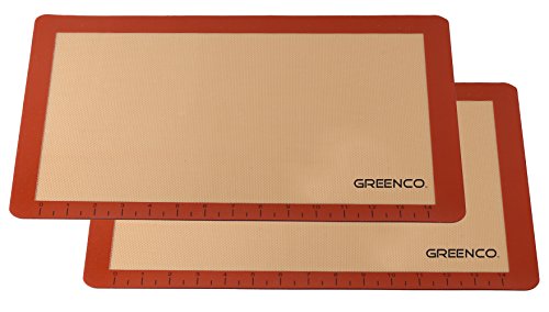 Greenco Non-Stick Silicone Baking Mat (2 Pack)