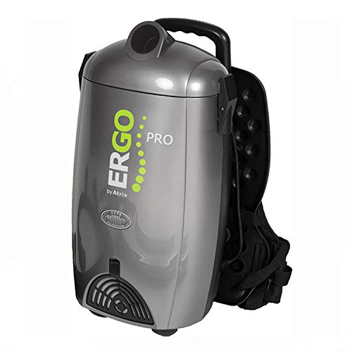 Atrix VACBPAI Ergo PRO HEPA Backpack Vacuum, 8-Quart, Grey