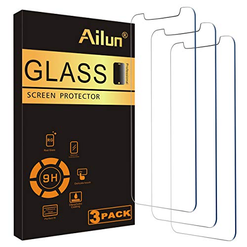 Ailun for Apple iPhone 11 Pro/iPhone Xs/iPhone X Screen Protector,3 Pack,5.8 Inch Display,Tempered Glass 2.5D Edge Work Most Case[NOT for iPhone 11,6.1 inch]
