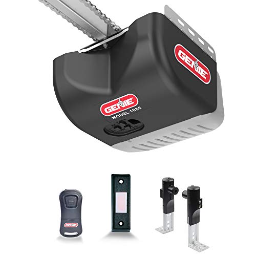 Genie Chain Drive 500 Garage Door Opener - Heavy Duty, Reliable Chain Drive - Includes 1 Pre-Programmed Garage Door Opener Remote, Lighted Wall Button, Safe-T-Beam System