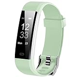 Eurans Fitness Tracker with Heart Rate, Sleep Monitor for Men and Women, Activity Tracker with Message Reminder, Step Calorie Counter Pedometer Watch (Light Green)