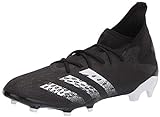adidas mens Freak .3 Firm Ground soccer shoes, Black/White/Black, 8.5 US