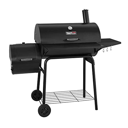 Royal Gourmet CC1830S 30' BBQ Charcoal Grill and Offset Smoker | 811 Square Inch cooking surface, Outdoor for Camping | Black